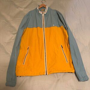 Original Penguin by Munsingwear Men’s Colorblock Jacket Blue Yellow Size L